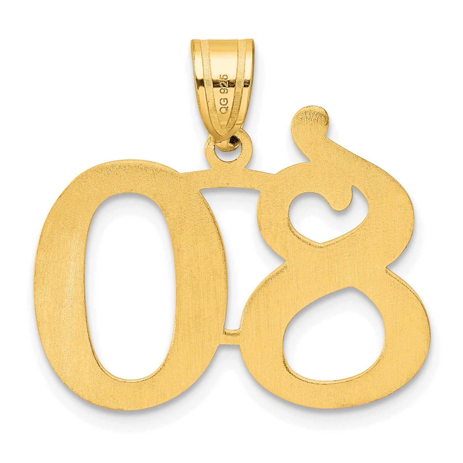 Number 80 Pendant 14k Gold Polished APN80, MPN: APN80, 196904079720