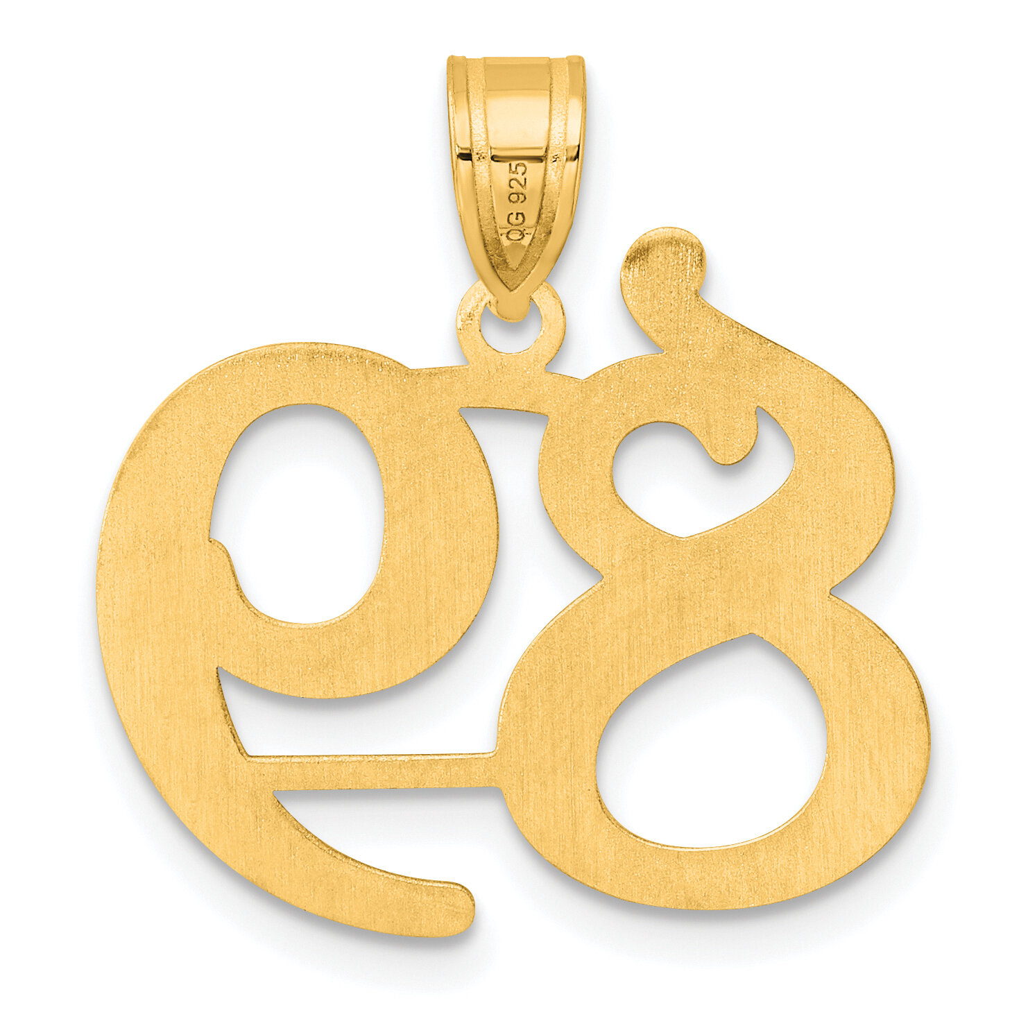 Number 89 Pendant 14k Gold Polished APN89, MPN: APN89, 196904079638