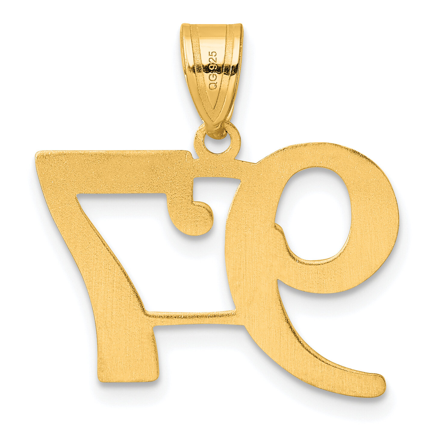 Number 97 Pendant 14k Gold Polished APN97, MPN: APN97, 196904079577