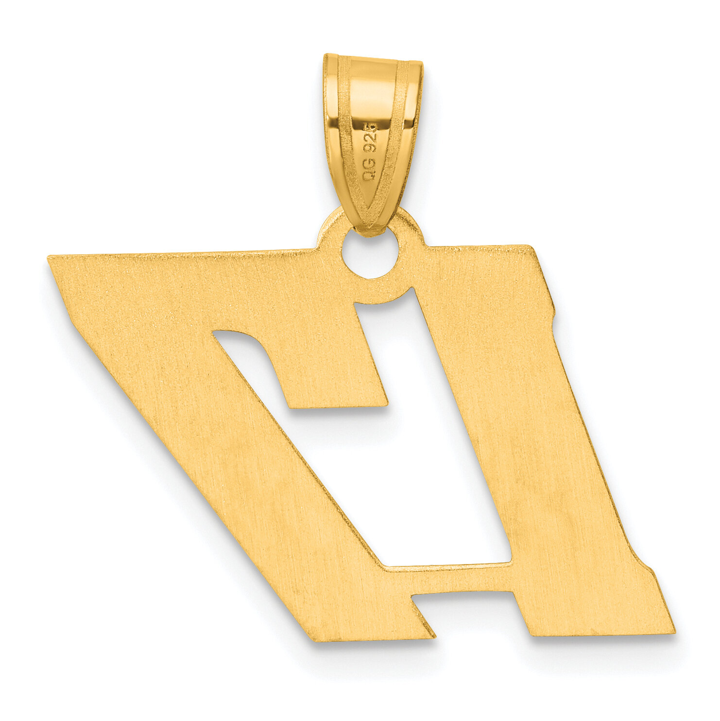 Block Number 17 Pendant 14k Gold Polished BN17, MPN: BN17, 196904079454