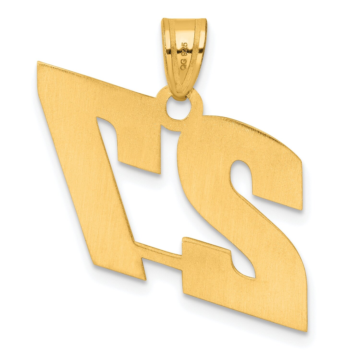 Block Number 27 Pendant 14k Gold Polished BN27, MPN: BN27, 196904079362
