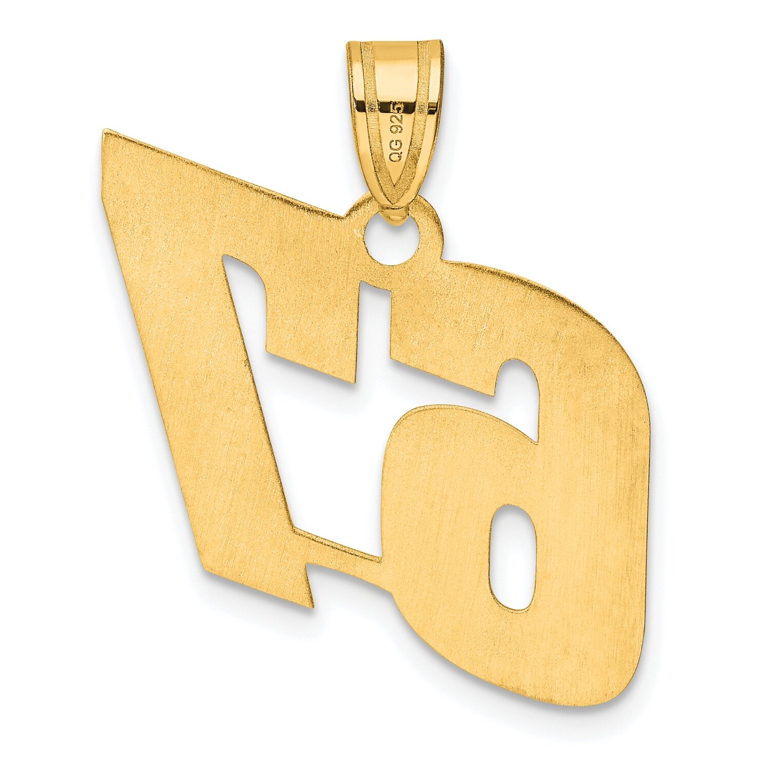 Block Number 67 Pendant 14k Gold Polished BN67, MPN: BN67, 196904078976