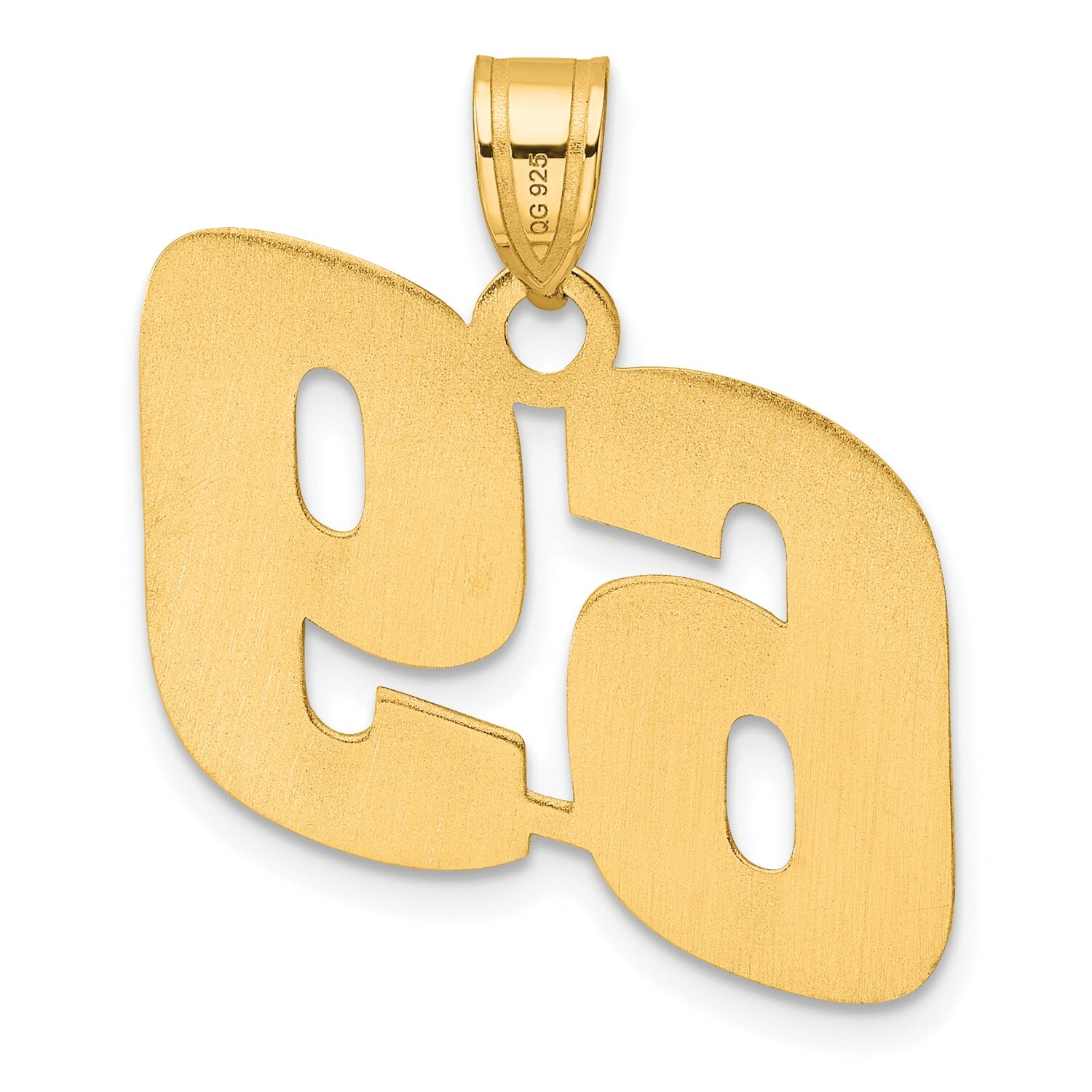 Block Number 69 Pendant 14k Gold Polished BN69, MPN: BN69, 196904078945