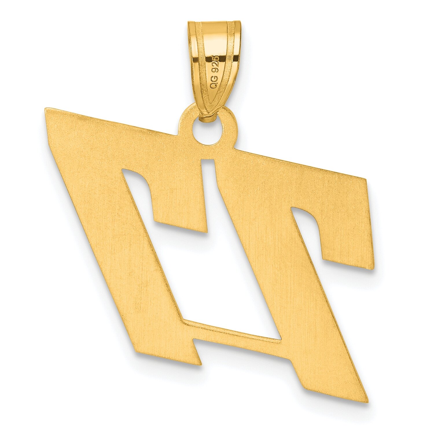 Block Number 77 Pendant 14k Gold Polished BN77, MPN: BN77, 196904078877
