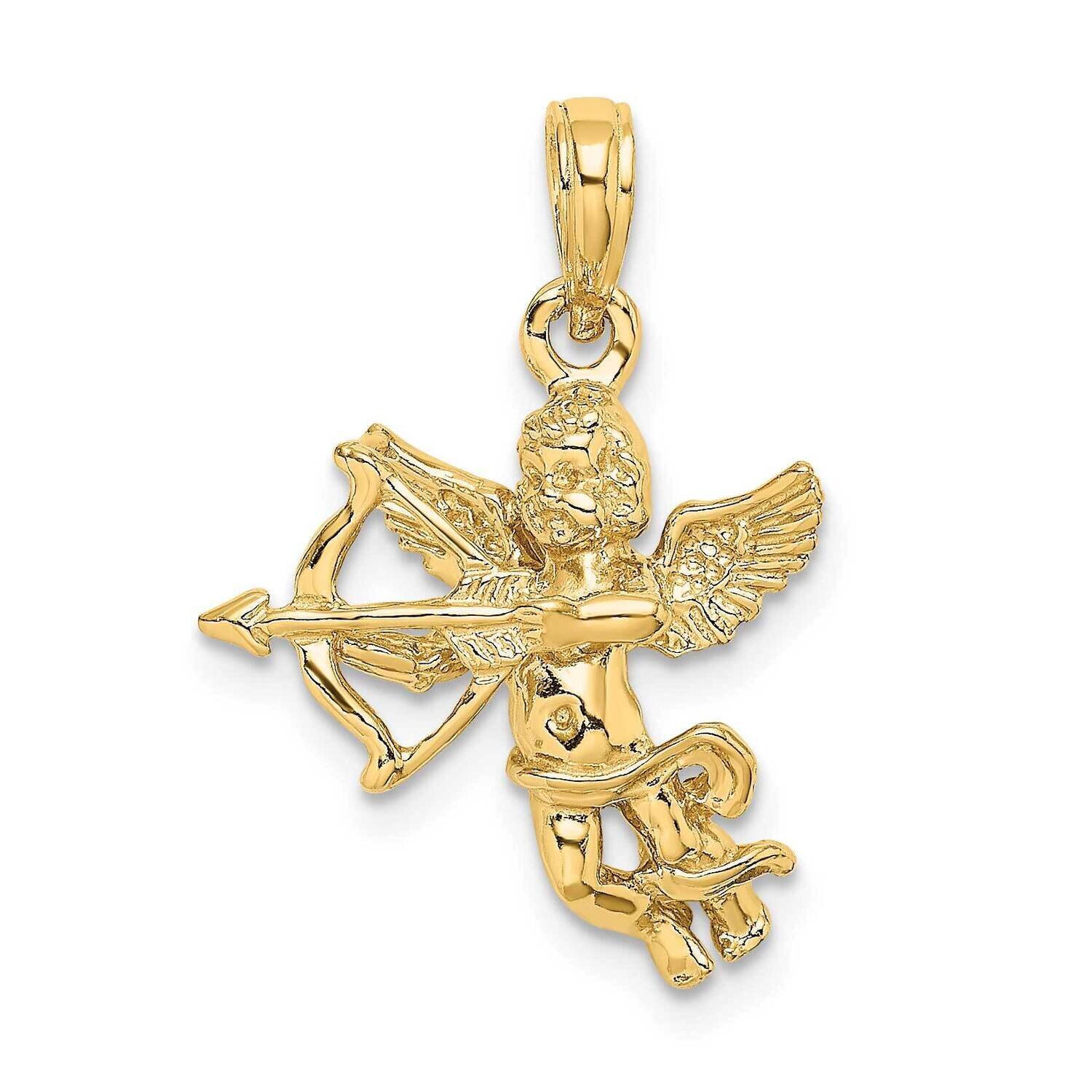 Cupid with Bow and Arrow Charm 14k Gold C2701
