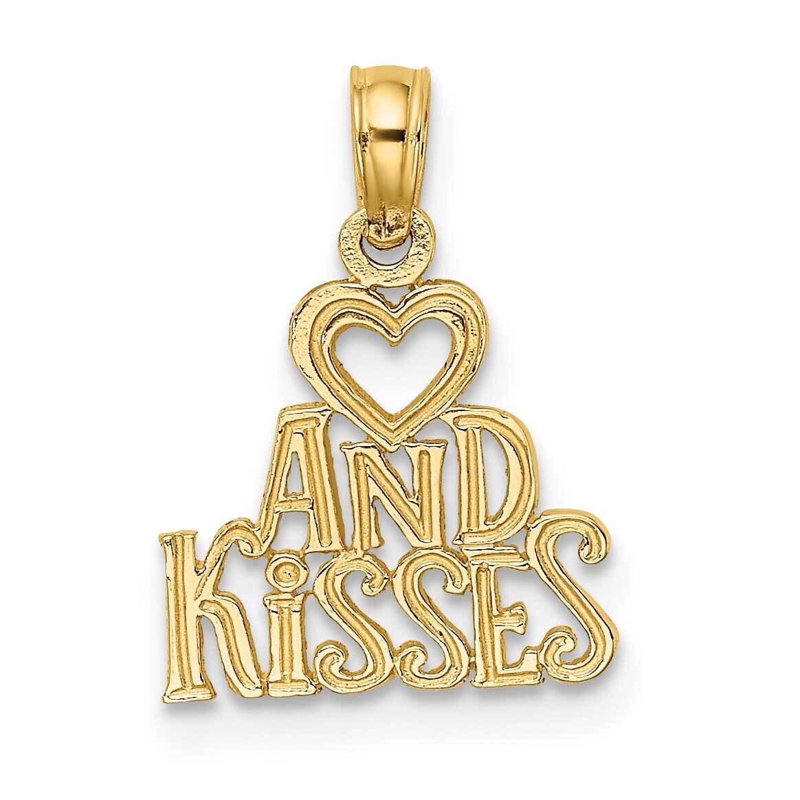 Hug and Kisses Charm 14k Gold C2938