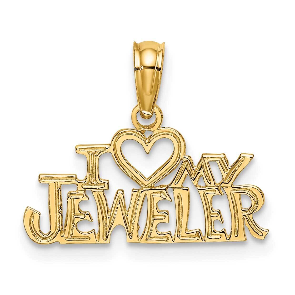 I Heart My Jeweler Charm 14k Gold C2962