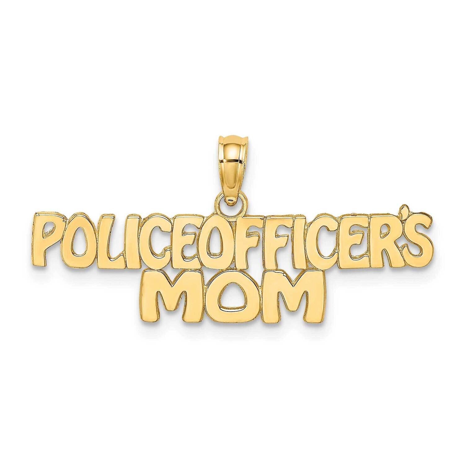Police officer&#39;S Mom Charm 14k Gold C3100, MPN: C3100, 637218023462
