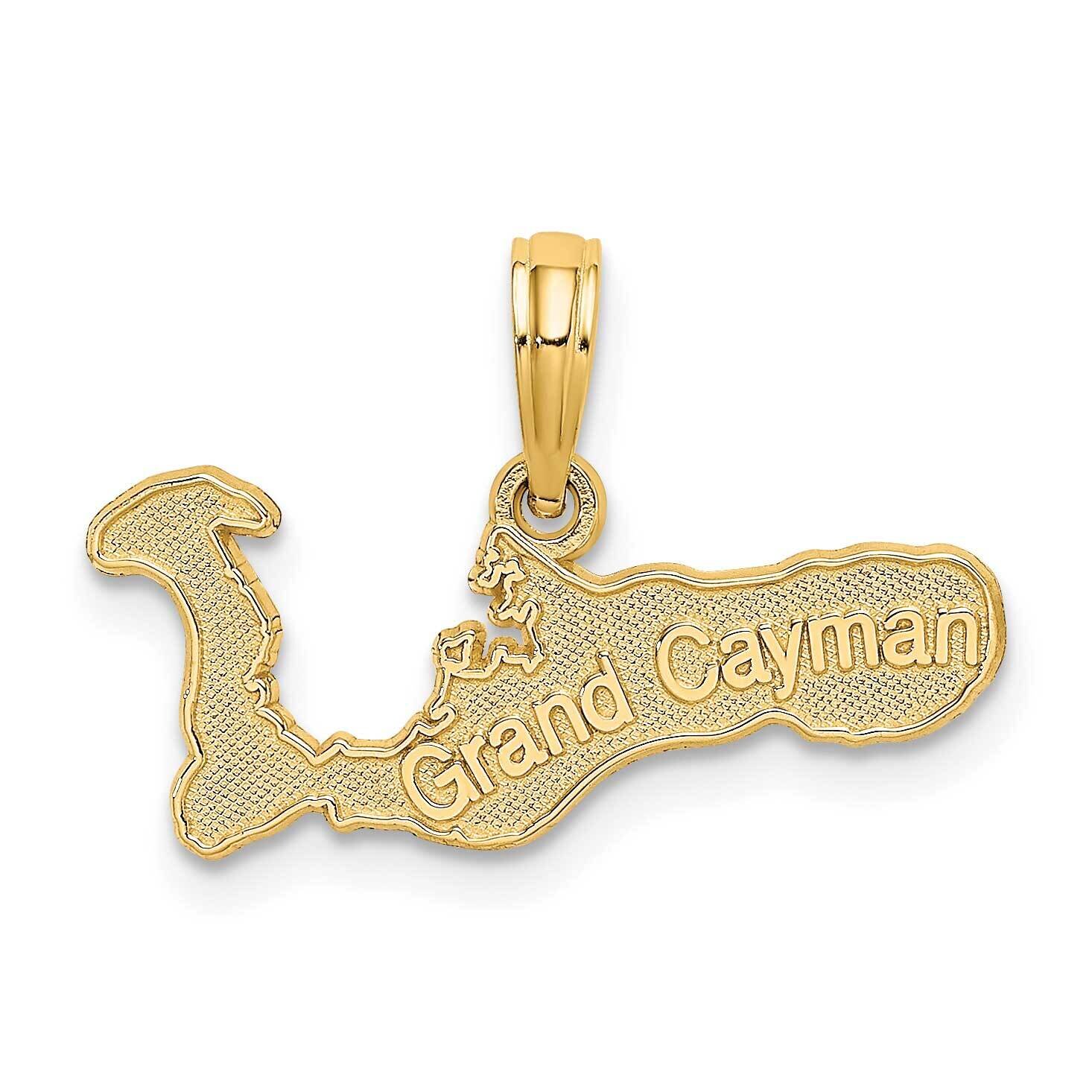 Grand Cayman Island Charm 14k Gold C3246