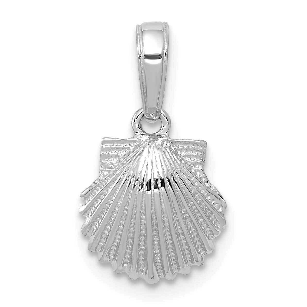 Scallop Shell Pendant 14k White Gold C3377W, MPN: C3377W, 196904085530