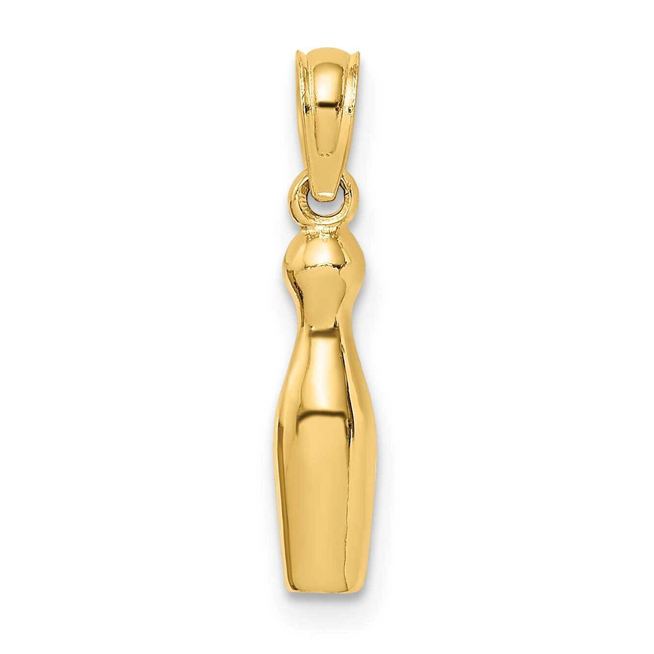 Bowling Charm 14k Gold 3-D C3574, MPN: C3574,