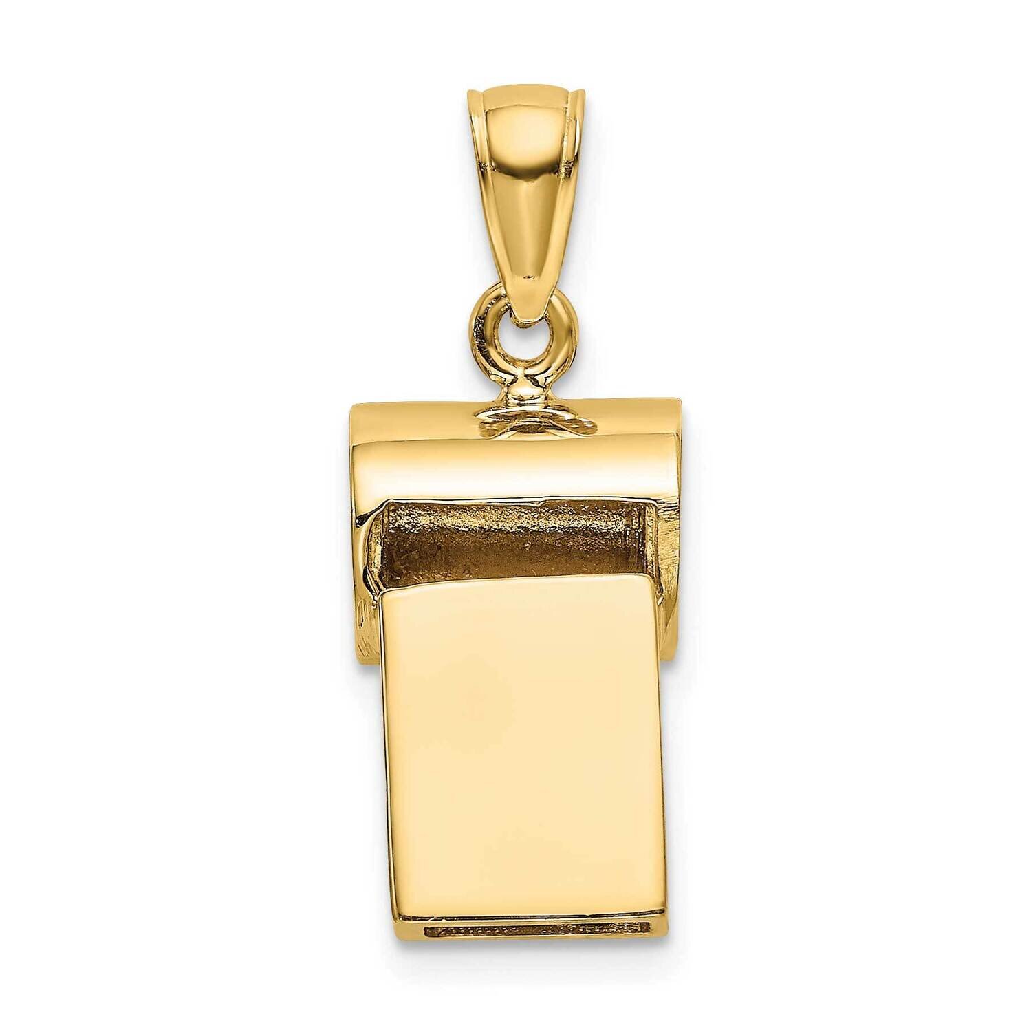 Whistle Charm 14k Gold 3-D C3771, MPN: C3771, 637218019472