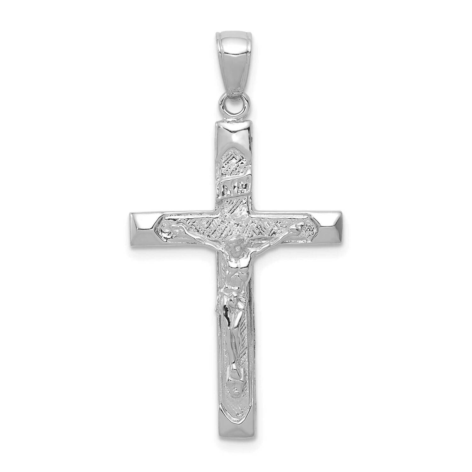 Crucifix Pendant 14k White Gold C4339W