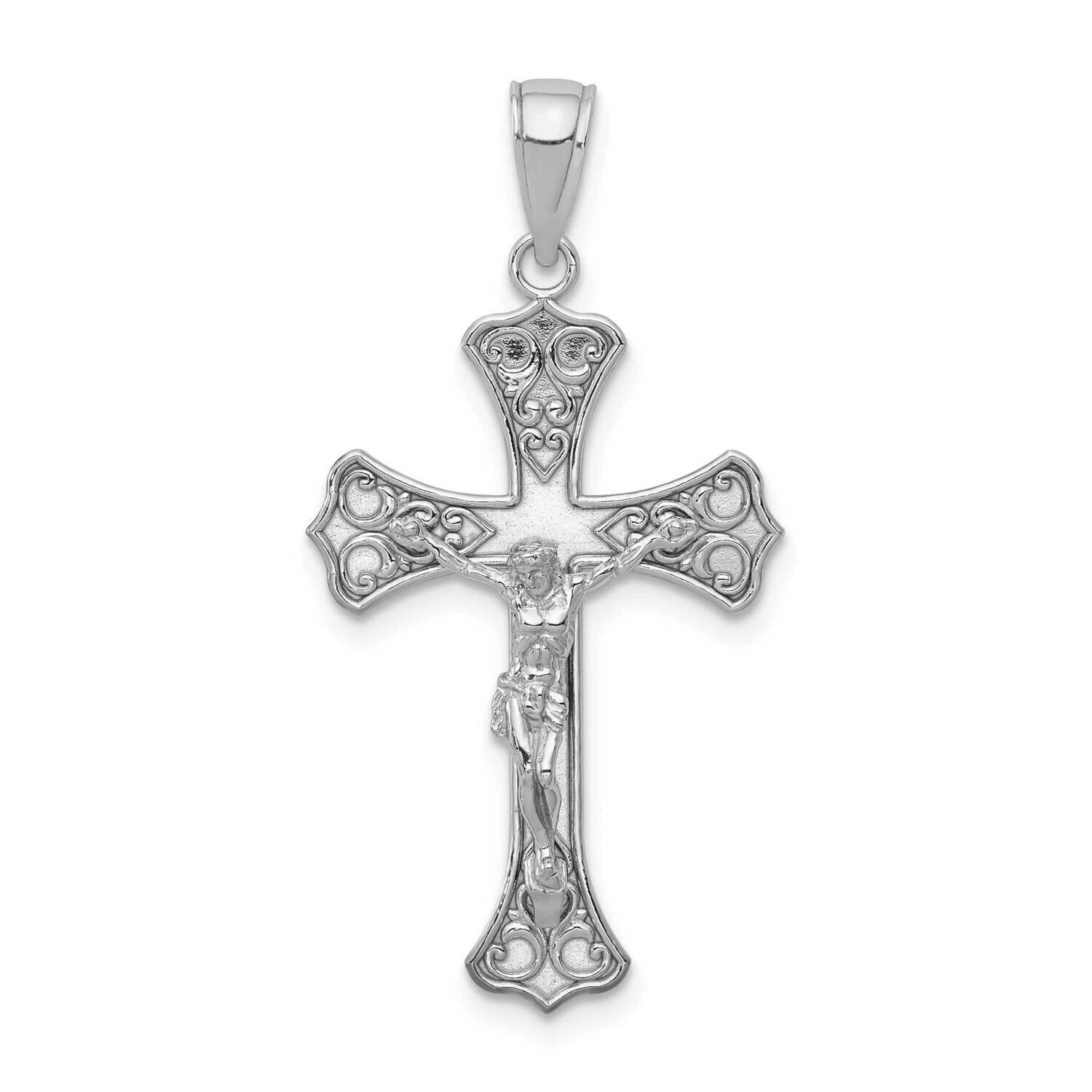 Crucifix Pendant 14k White Gold C4345W, MPN: C4345W, 637218148080