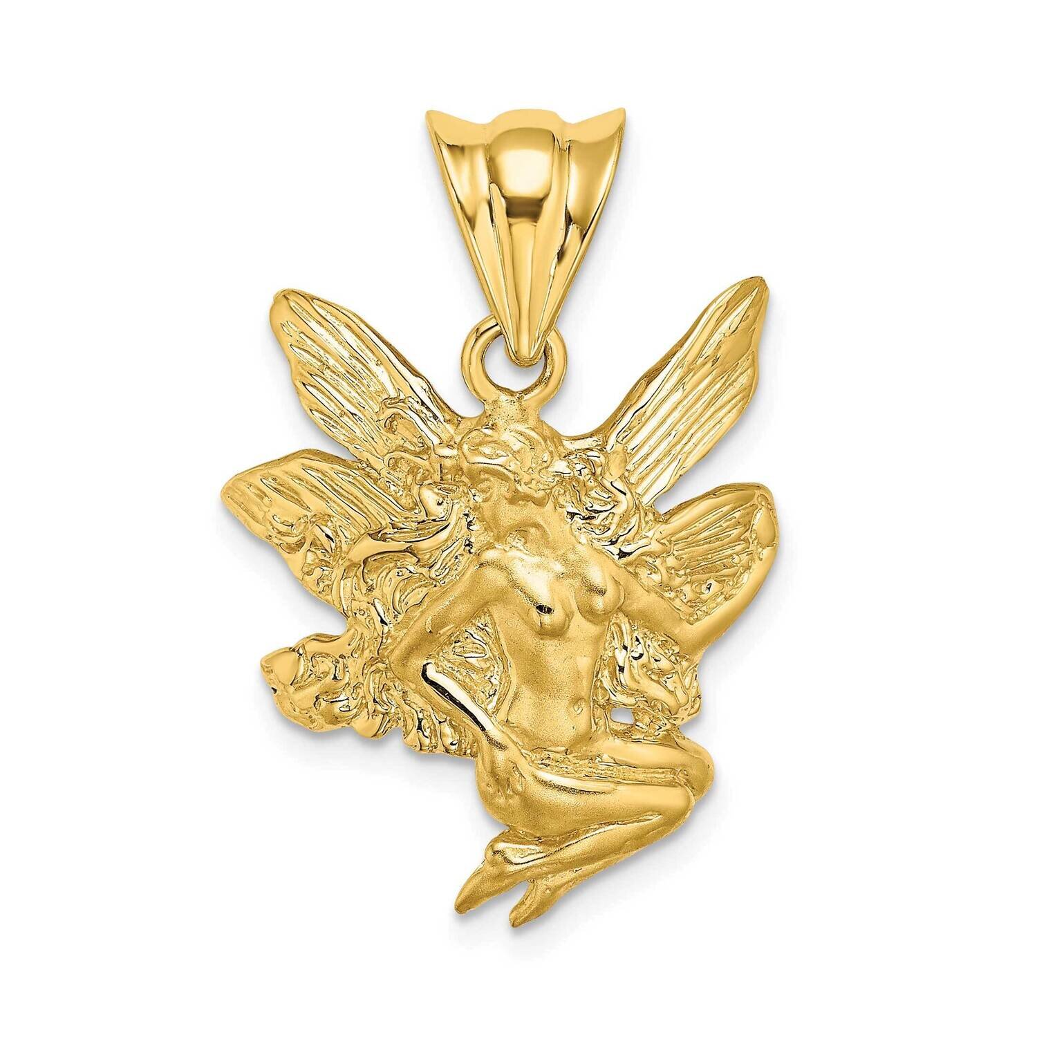 Fairy Charm 14k Gold Satin & Polished C4820