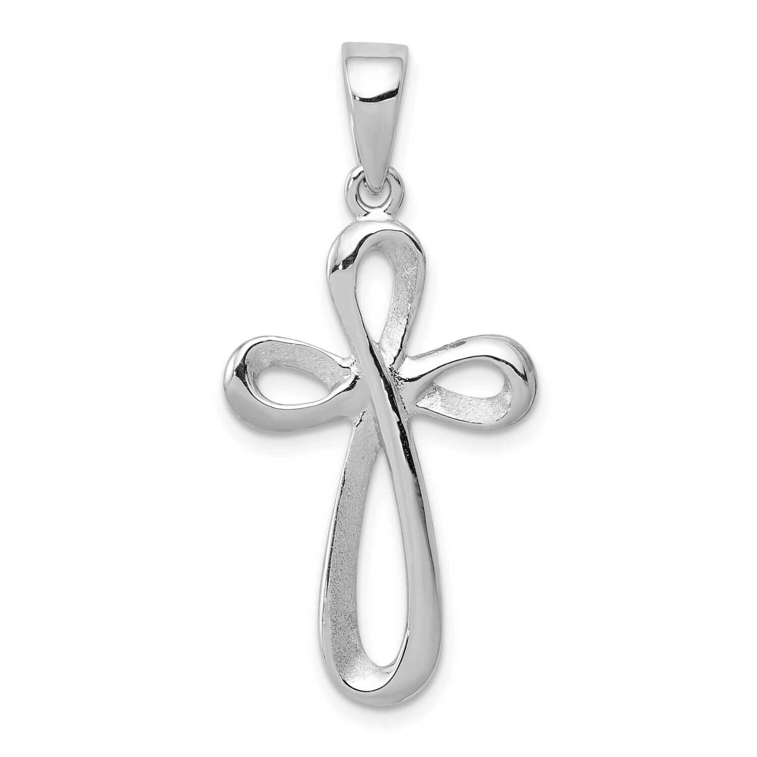 Cross Pendant 14k White Gold Polished D1621W, MPN: D1621W, 637218118977
