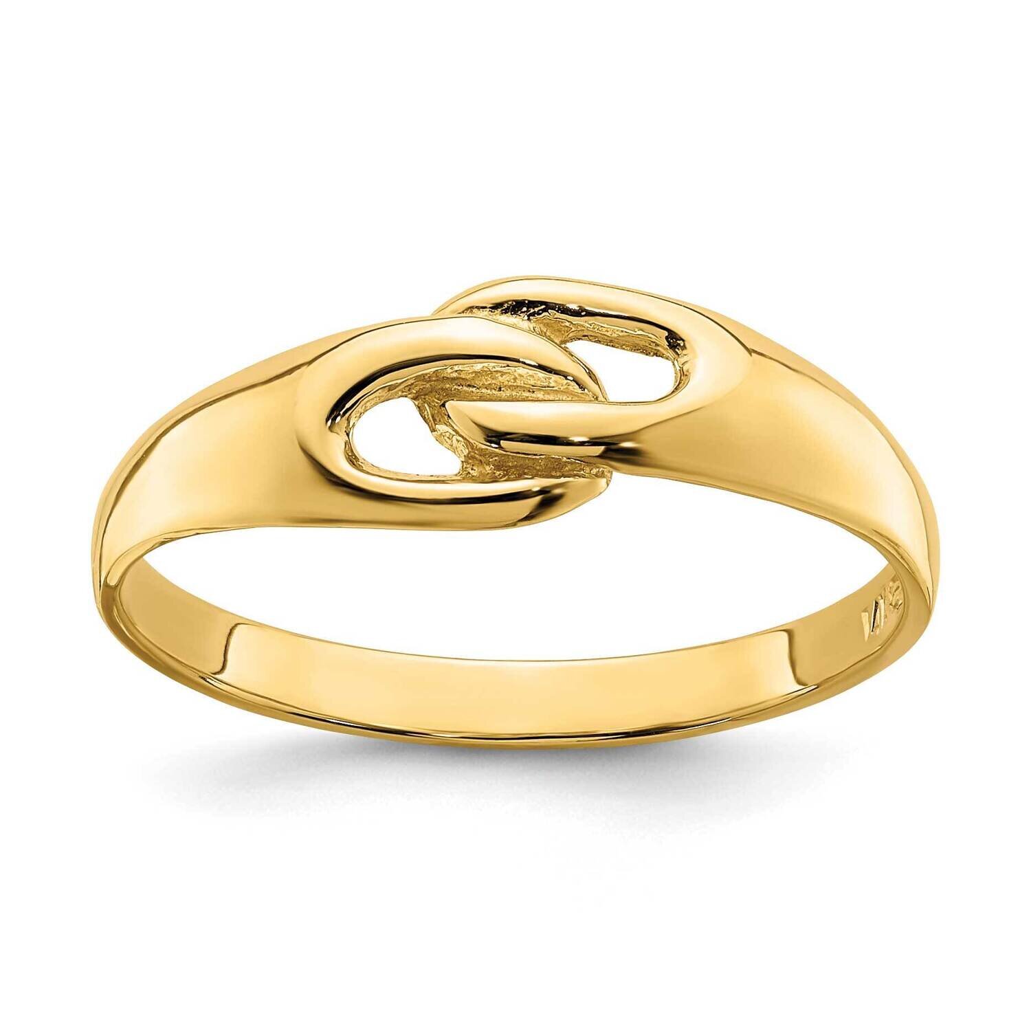 Free Form Knot Ring 14k Gold D3104