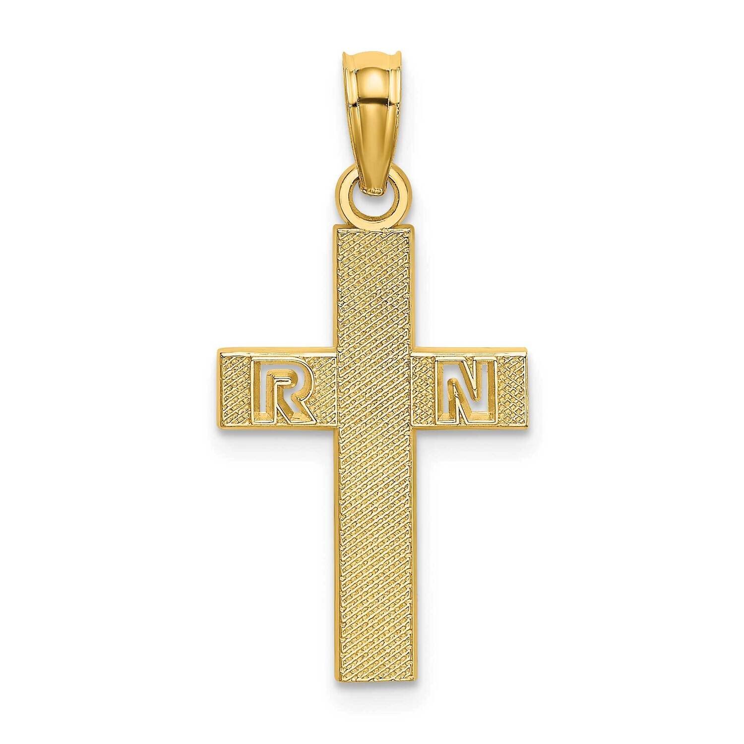 Rn Cross Charm 14k Gold D3481, MPN: D3481, 637218014682