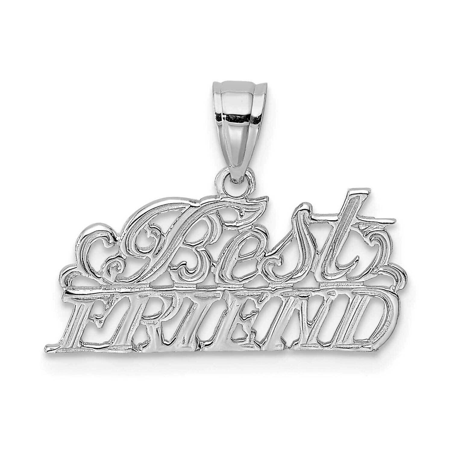 Best Friend Pendant 14k White Gold D3894W, MPN: D3894W,