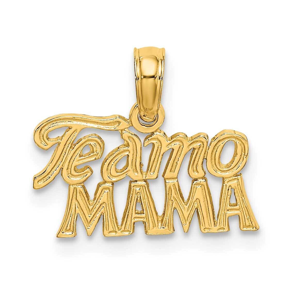 Teamo Mama Charm 14k Gold D3923