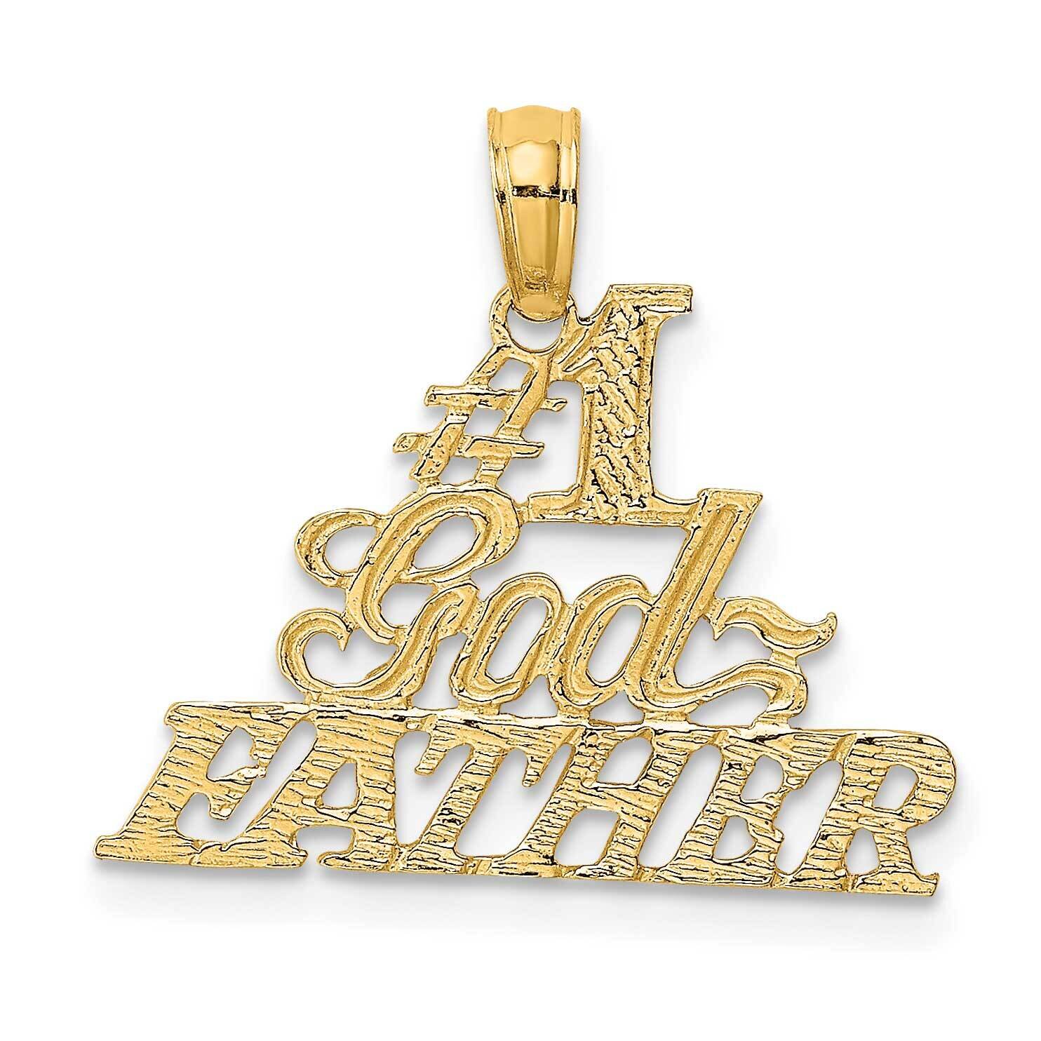 #1 Godfather Charm 14k Gold D3978, MPN: D3978, 637218023790