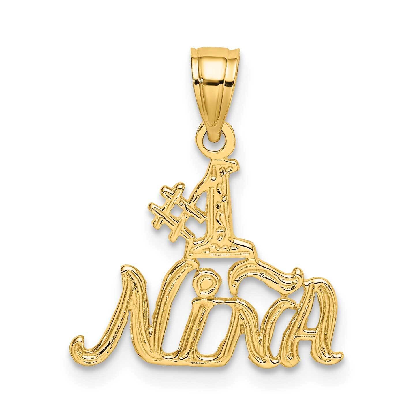 #1 Nina Charm 14k Gold D3987