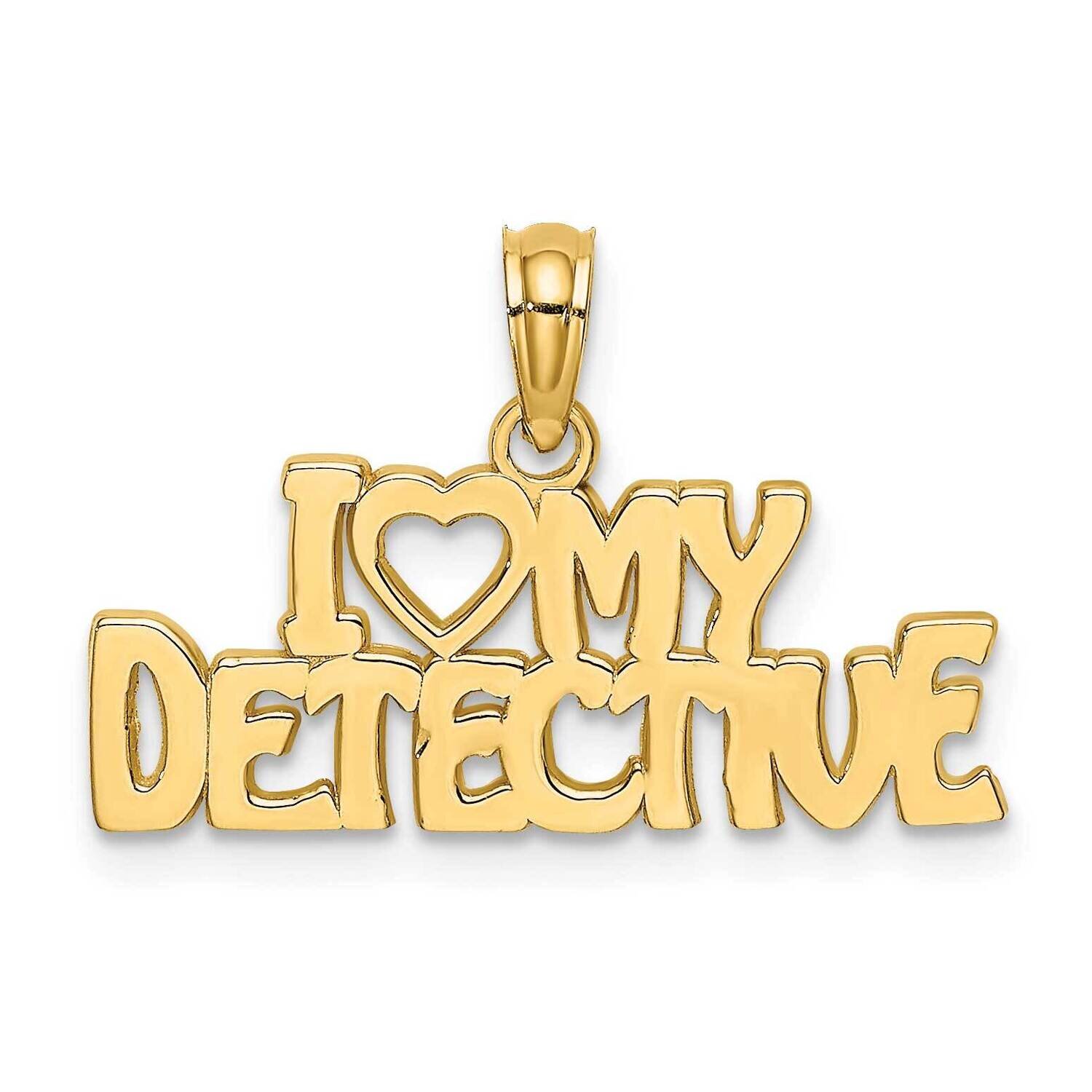 I Heart My Detective Charm 14k Gold D4076, MPN: D4076, 637218023479
