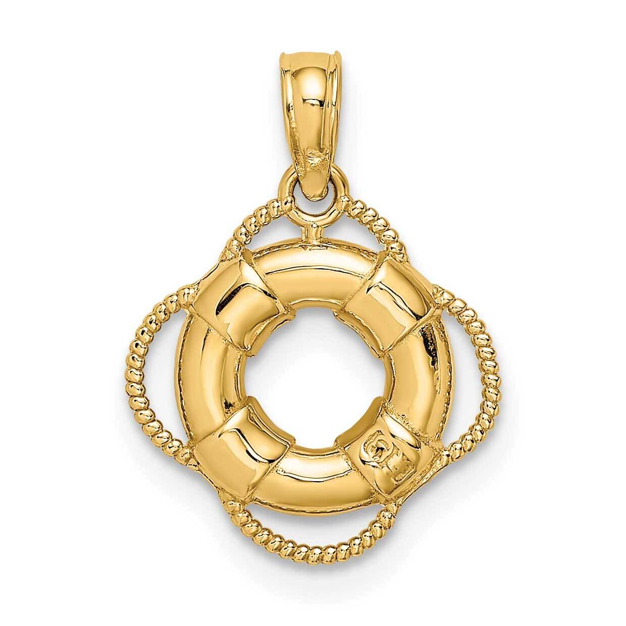 Lifesaver Charm 14k Gold D4170, MPN: D4170, 196904086285