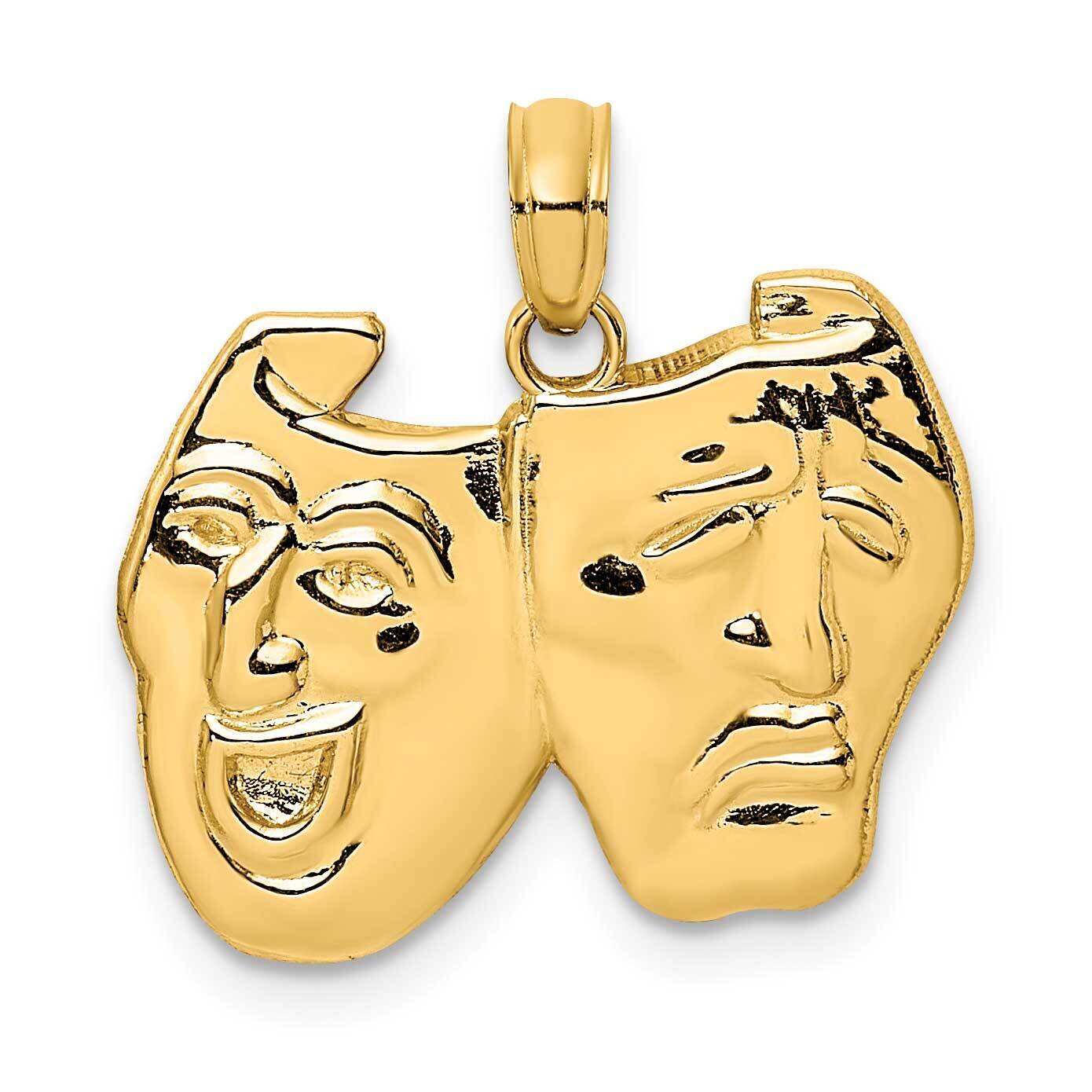 Comedy Tragedy Charm 14k Gold D4259, MPN: D4259, 637218015009