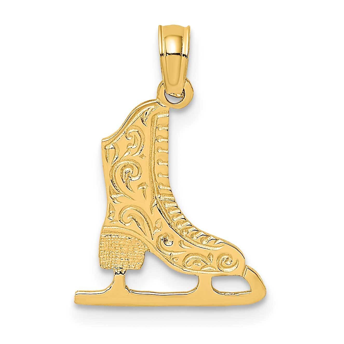 Ice Skate Charm 14k Gold D4272, MPN: D4272, 637218018970