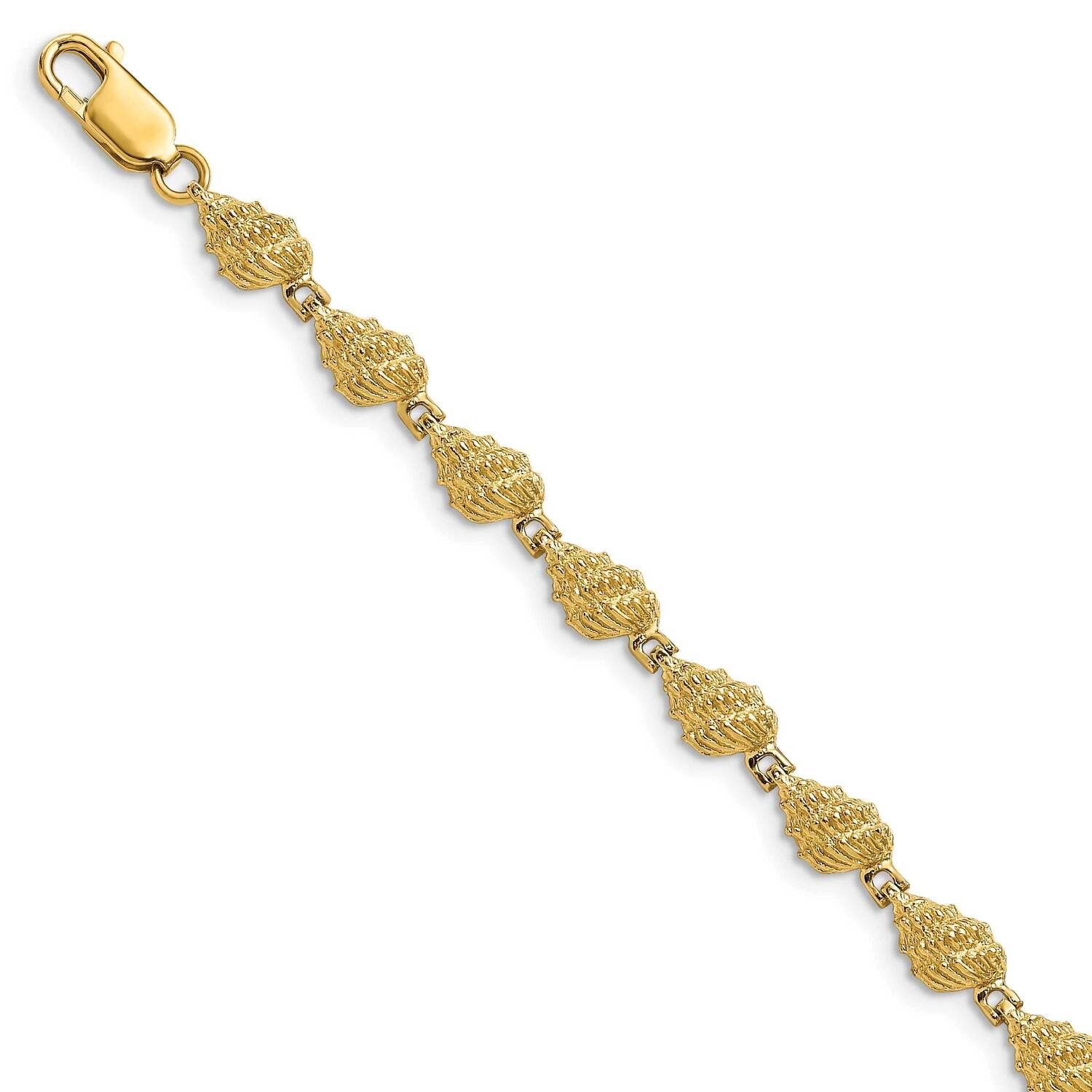 Conch Shell Bracelet 14k Gold FB1719-7, MPN: FB1719-7, 191101010033