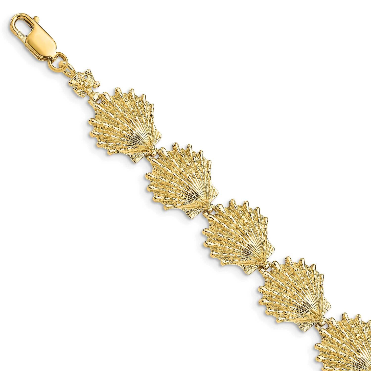 Lion'S Paw Shell Bracelet 14k Gold FB1761-7