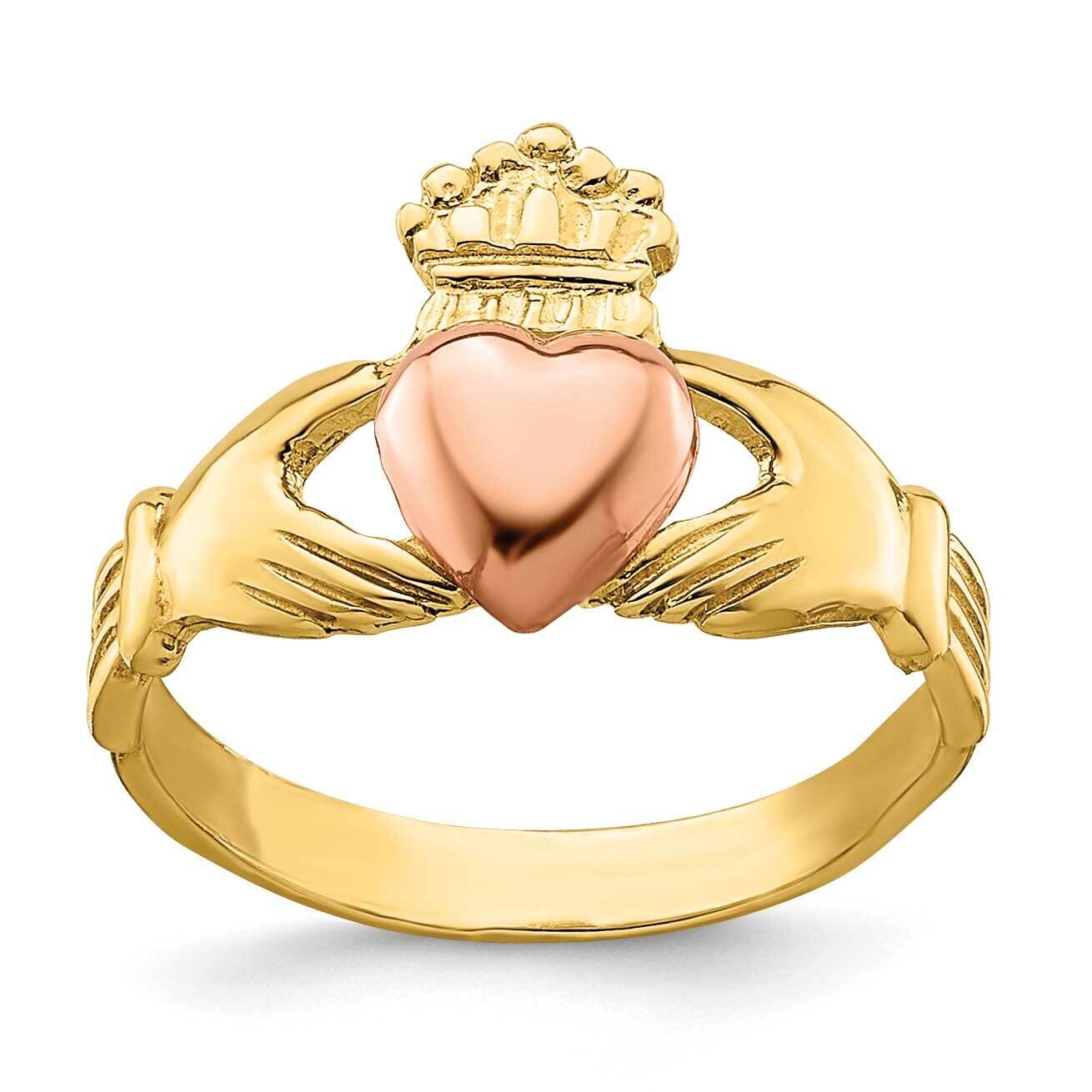 Tt Rose Yellow Gold Baby Claddagh Ring 14k Gold K1433, MPN: K1433, 637218043965