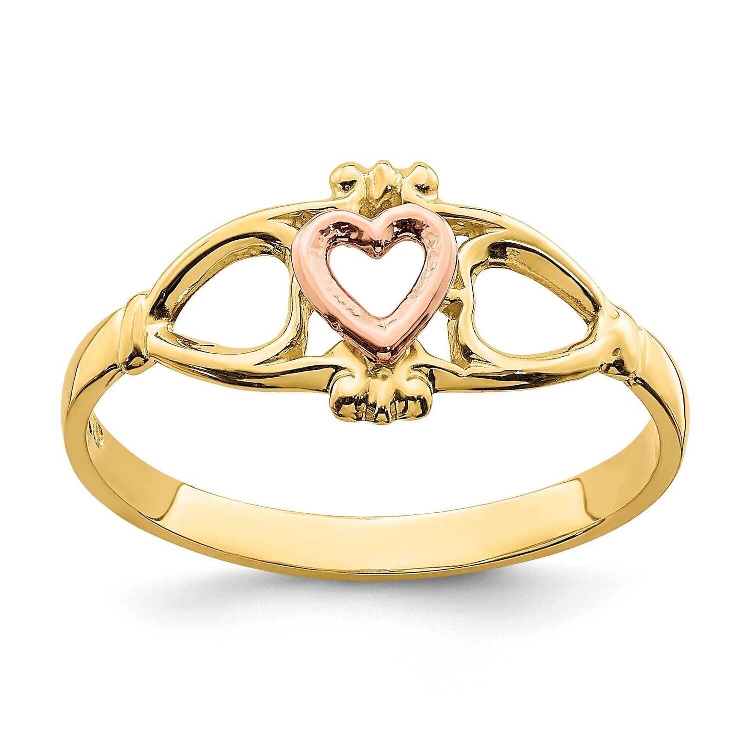 Heart Ring 14k Two-tone Gold K2074