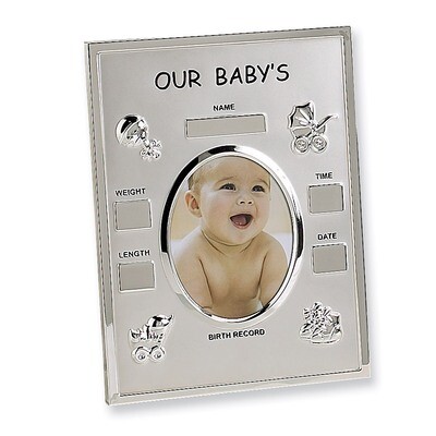 Metal Birth Record 3.5x4.5 Picture Frame GM1885, MPN: GM1885, 15227883817