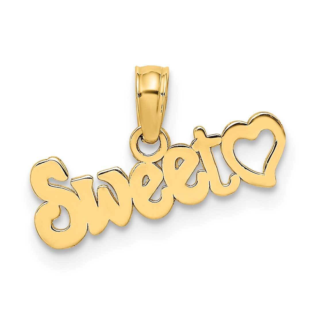 Sweet Heart Charm 14k Gold K2619, MPN: K2619, 637218023097