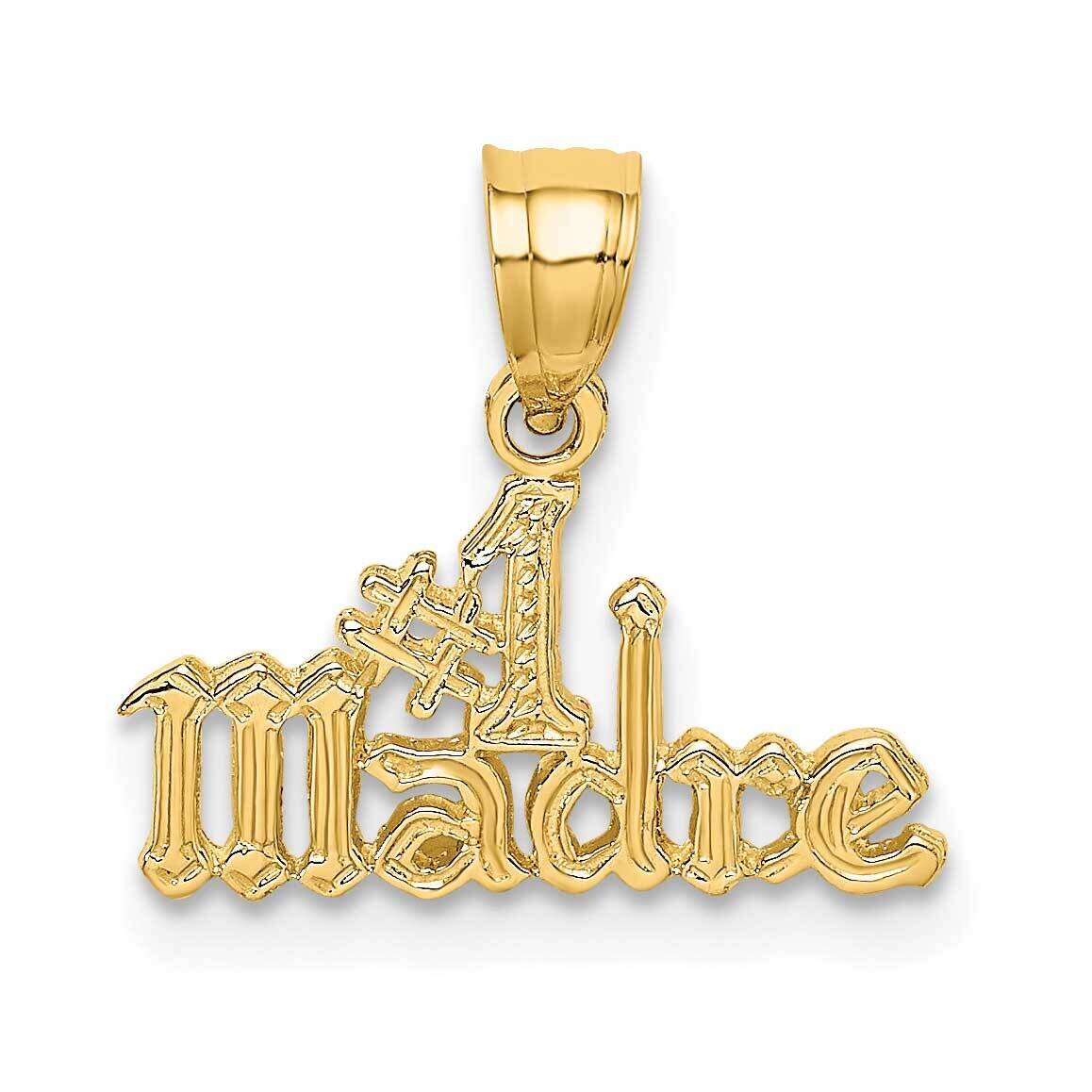 #1 Madre Charm 14k Gold K2636