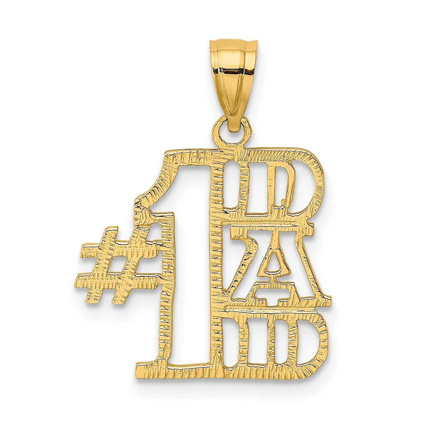 #1 Dad Charm 14k Gold K2685, MPN: K2685, 637218024568