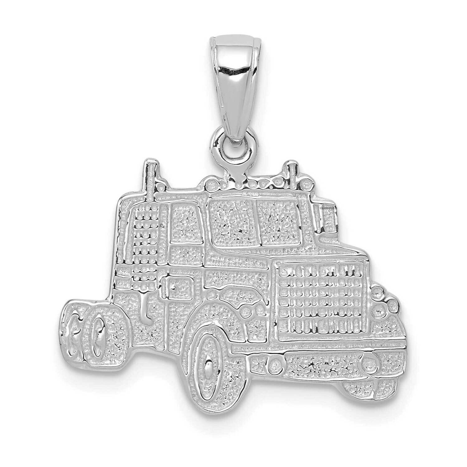 Truck Cab Pendant 14k White Gold K2821W, MPN: K2821W,