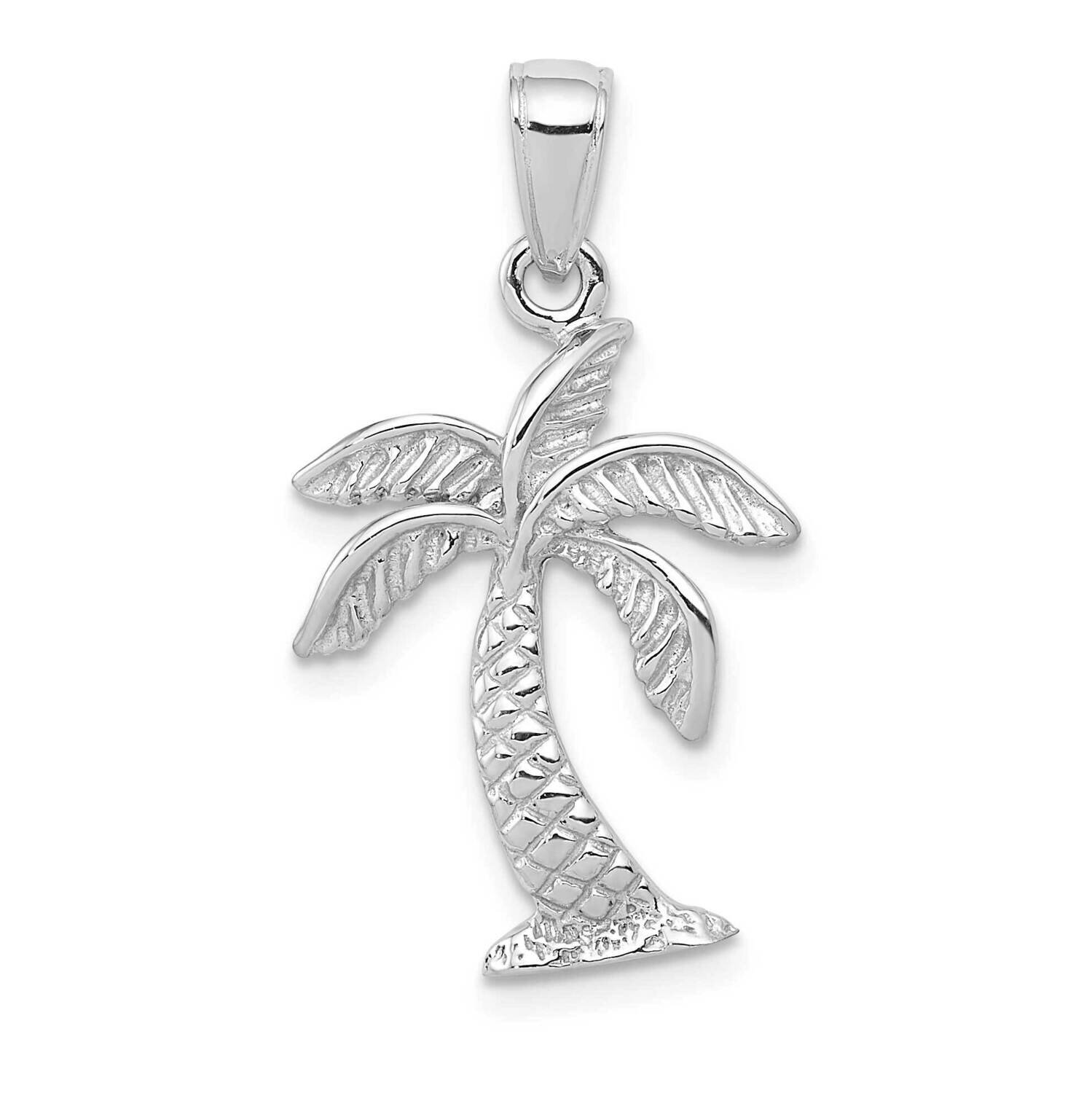 Palm Tree Pendant 14k White Gold K2894W, MPN: K2894W, 637218142293