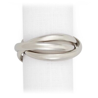 L&#39;Objet Platinum Three-Ring Napkin Holder, MPN: NJ1000,