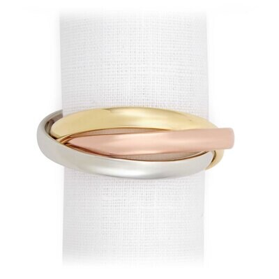 L&#39;Objet Tri-Color Crystals Three-Ring Napkin Holder, MPN: NJ1004,