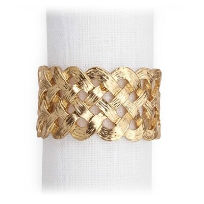 L&#39;Objet Gold Braid Napkin Holder, MPN: NJ3600, 878365003130