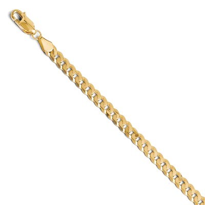 Leslie&#39;s 4.6mm Beveled Curb Bracelet 8 Inch - 14k Gold HB-1239-8, MPN: 1239-8, 886774996578