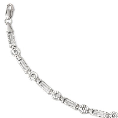 Leslie&#39;s Diamond-cut Bracelet 7 Inch - 14k White Gold HB-3838-7, MPN: 3838-7, 886774990385