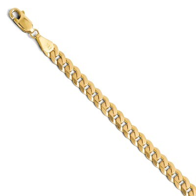 Leslie&#39;s 5.75mm Beveled Curb Bracelet 8 Inch - 14k Gold HB-7064-8, MPN: 7064-8, 886774996585