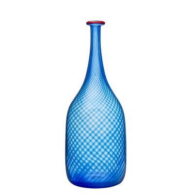 Kosta Boda Red Rim Bottle Blue, MPN: 7041504, 7321646014835