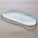 Annieglass Edgey Large Cheese Slab 15 3/4 x 9 Inch - Platinum, MPN: E127P, UPC: