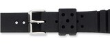 22mm Black Polyurethane Sport Watch Band BA178, MPN: BA178, 883957009377