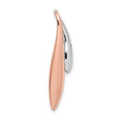 Rose Gold-plated Polished Chain Slide Sterling Silver Rhodium-plated QP5393, MPN: QP5393, 883957936…